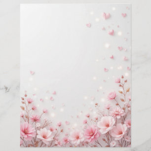 Hintergrund für ein Papierschreiben für Valentin Briefbogen