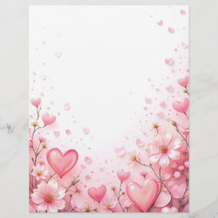 Hintergrund für ein Papierschreiben für Valentin Briefbogen