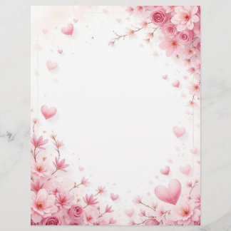 Hintergrund für ein Papierschreiben für Valentin Briefbogen