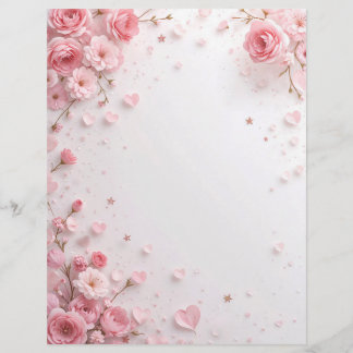 Hintergrund für ein Papierschreiben für Valentin Briefbogen