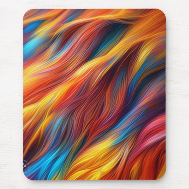 Hintergrund für farbenfrohe Pelzfelle-68454 Mousepad (Vorne)