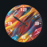 Hintergrund für farbenfrohe Pelzfelle-68454 Runde Wanduhr<br><div class="desc">Hintergrund für farbenfrohe Pelzfelle-68454</div>