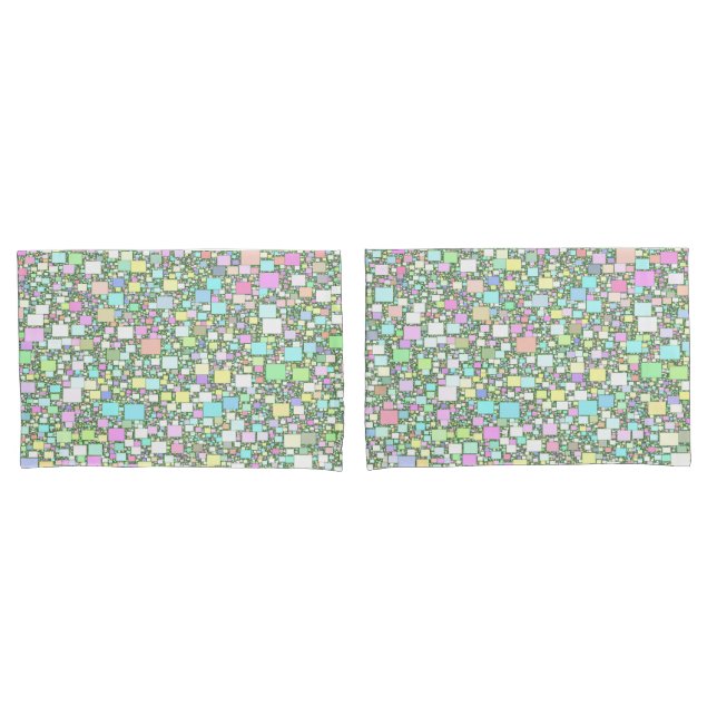 Hintergrund für farbiges geometrisches Pastell Kissenbezug (Vorderseite-Set)