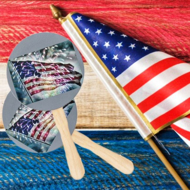 Hintergrund für Feuerwerke Fächer (Wave these fans, as if you are waving the Flag, with these Fireworks Backdrop Hand Fans!)