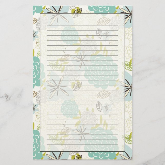 Hintergrund für Flora und Fauna 5 Briefpapier (Vorderseite)