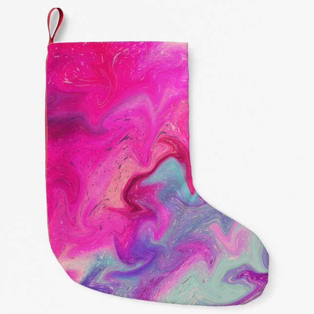 Hintergrund für gemischte Farben Kleiner Weihnachtsstrumpf (Vorderseite)