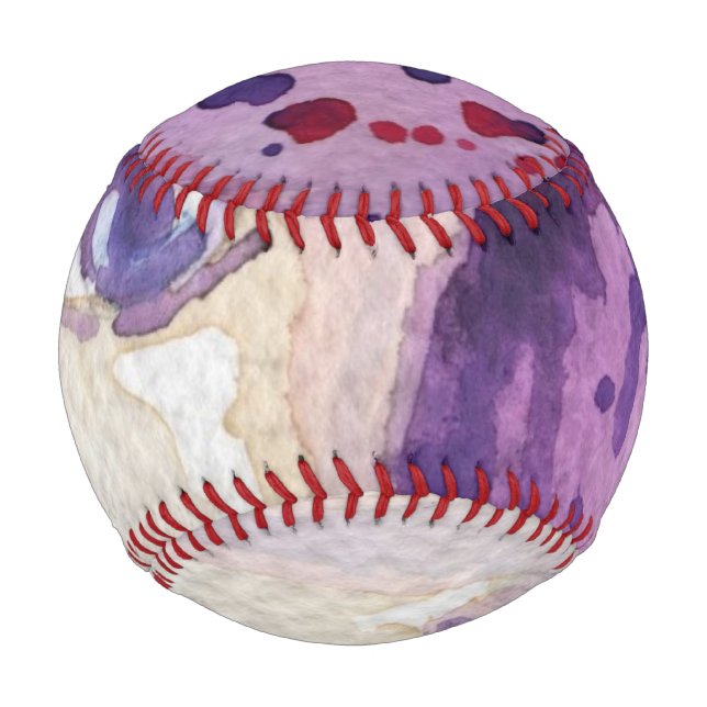 Hintergrund für gestrichene Wasserfarben Baseball (Vorderseite)