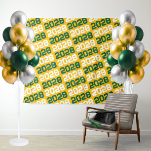 Hintergrund für Gold und grüne Abschlüsse Wandteppich