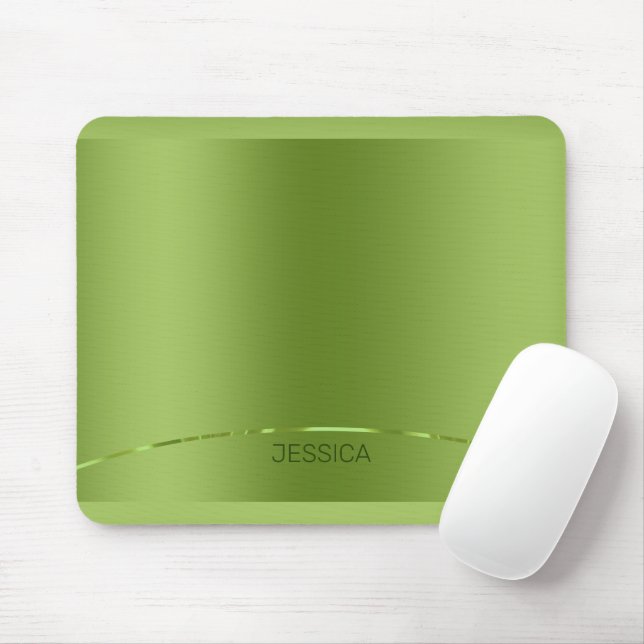 Hintergrund für grüne Metallic-Printmedien Mousepad (Mit Mouse)