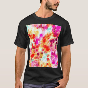 Hintergrund für Grunge-Farbpunkte T-Shirt