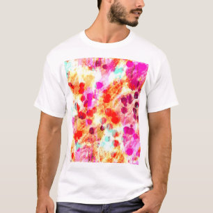 Hintergrund für Grunge-Farbpunkte T-Shirt
