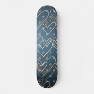 Hintergrund für Herz und Punkte, Skate Skateboard