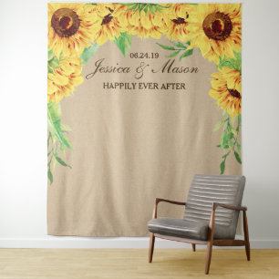 Hintergrund für Hochzeiten - Brautparty Foto Prop. Wandteppich