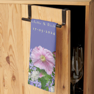 Hintergrund für Hochzeitsgeschenk für Bouquet Geschirrtuch