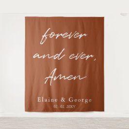 Hintergrund für immer und immer Hochzeitsstift Fot Wandteppich