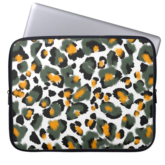 Hintergrund für Leopard-Tierdrucke Laptopschutzhülle (Vorderseite)