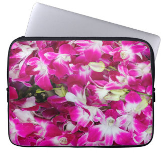 Hintergrund für lila orchid-Blume Laptopschutzhülle