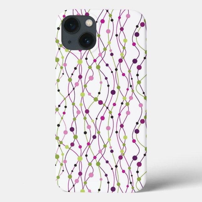 Hintergrund für mehrfarbige Punkte Case-Mate iPhone Hülle (Rückseite)