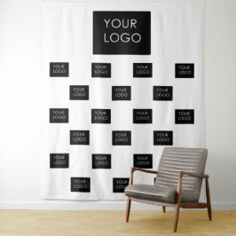Hintergrund für moderne Berufliche Firmenlogos Wandteppich