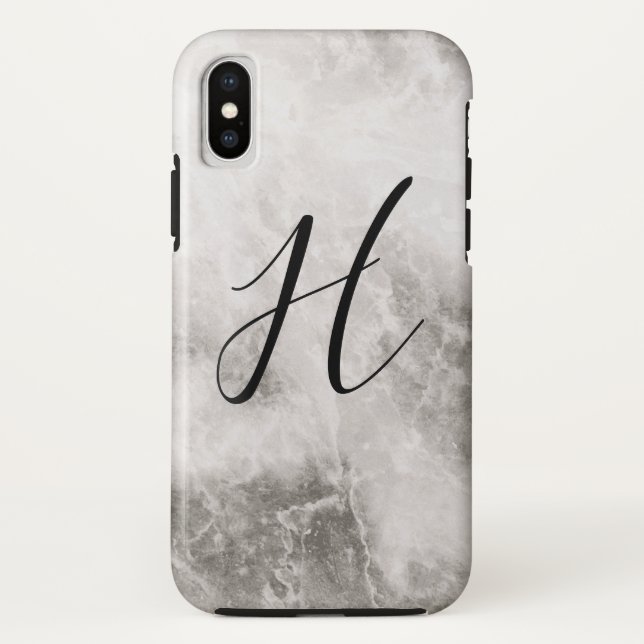 Hintergrund für Monogramm-Marmor Case-Mate iPhone Hülle (Rückseite)