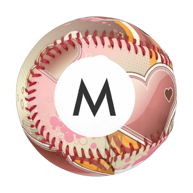 Hintergrund für monogramm-Stilelemente Baseball (Vorderseite Links)