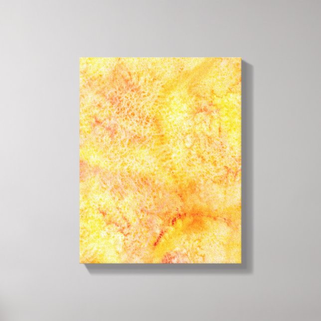 Hintergrund für Orange Wasserfarbe Leinwanddruck (Vorderseite)