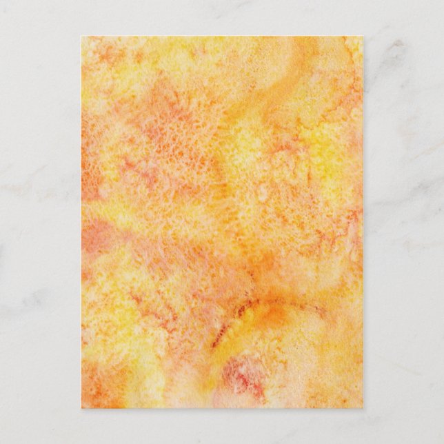 Hintergrund für Orange Wasserfarbe Postkarte (Vorderseite)