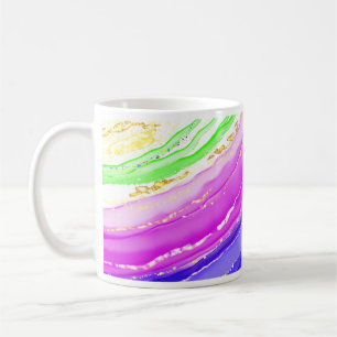 Hintergrund für Regenbogen Kaffeetasse