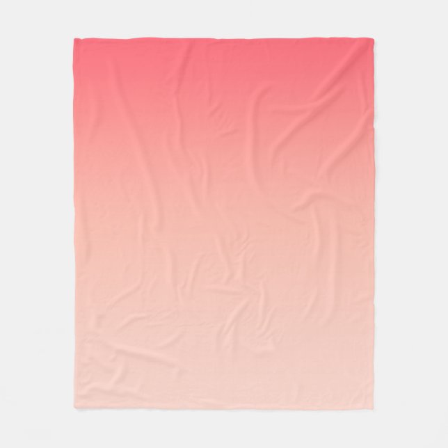 Hintergrund für rosa und pfirsichfarbene Farbverlä Fleecedecke (Vorderseite)