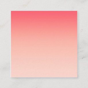Hintergrund für rosa und pfirsichfarbene Farbverlä Quadratische Visitenkarte
