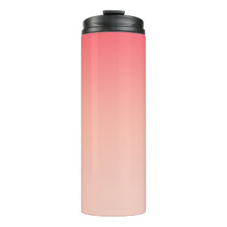Hintergrund für rosa und pfirsichfarbene Farbverlä Thermosbecher