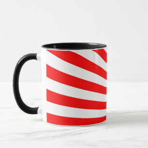 Hintergrund für rote Sonnenstrahlen Tasse
