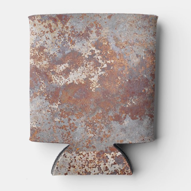 Hintergrund für ruhende Metalltextur Dosenkühler (Vorderseite)