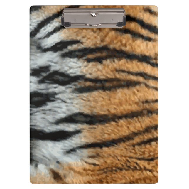 Hintergrund für Tiger Stripe-Print Klemmbrett (Vorderseite)