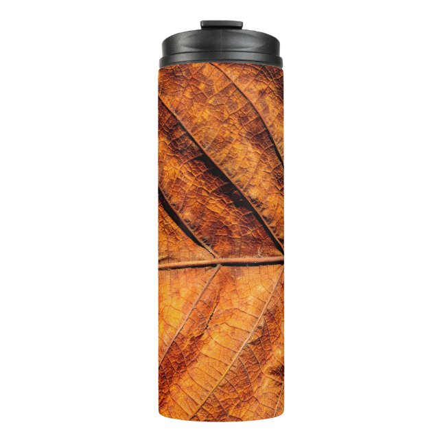 Hintergrund für trockene Blätter Thermosbecher (Vorderseite)