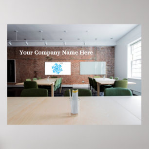 Hintergrund für Videoanrufe im Büro Poster