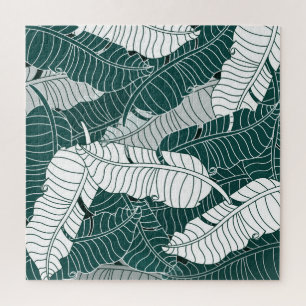 Hintergrund für Vintage Blätter Muster Puzzle