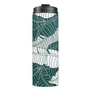 Hintergrund für Vintage Blätter Muster Thermosbecher