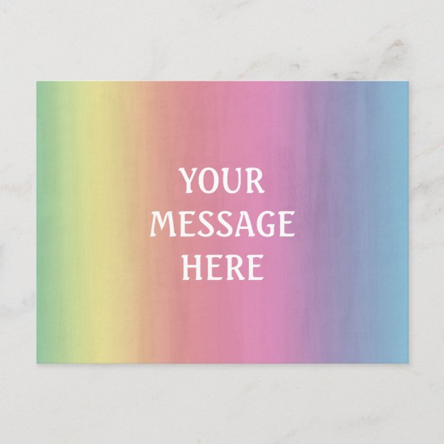 Hintergrund für Wasserfarben - Anpassen Sie Ihre e Postkarte (Vorderseite)