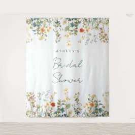 Hintergrund für Wildblume Brautparty Wandteppich