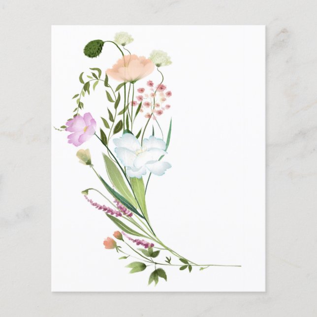 Hintergrund für Wildblumen (Vorderseite)