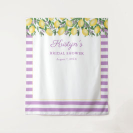 Hintergrund für Zitronen und Lavendel Brautparty F Wandteppich