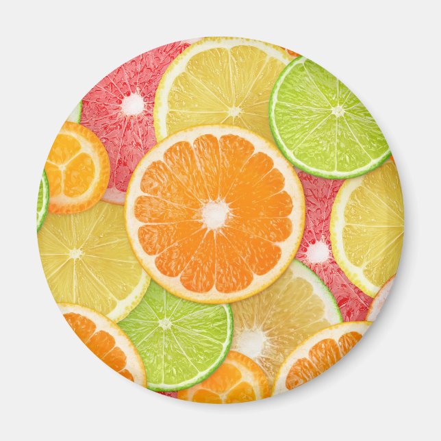 Hintergrund für Zitrusfrüchte Magnet (Vorne)