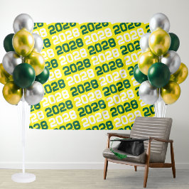 Hintergrund Gelb und Grün des Abschlusses Wandteppich