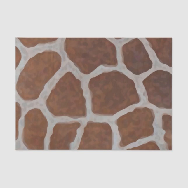 Hintergrund Giraffe Print Pattern Seidenpapier (Vorderseite)