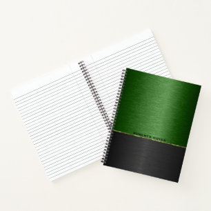 Hintergrund grün und schwarz notizbuch