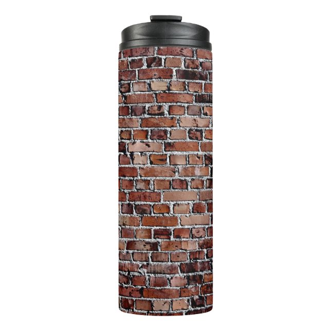 Hintergrund,Hintergrund,Leerstelle,Ziegelstein,c Thermosbecher (Vorderseite)