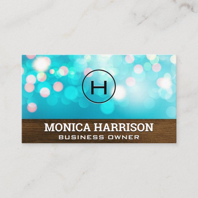 Hintergrund | Holzplatte Visitenkarte (Vorderseite)