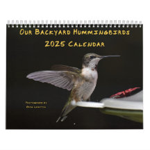 Hintergrund Hummingbirds 8.5" x 11" Kalender