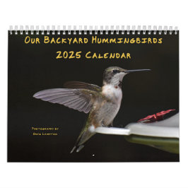 Hintergrund Hummingbirds 8.5" x 11" Kalender
